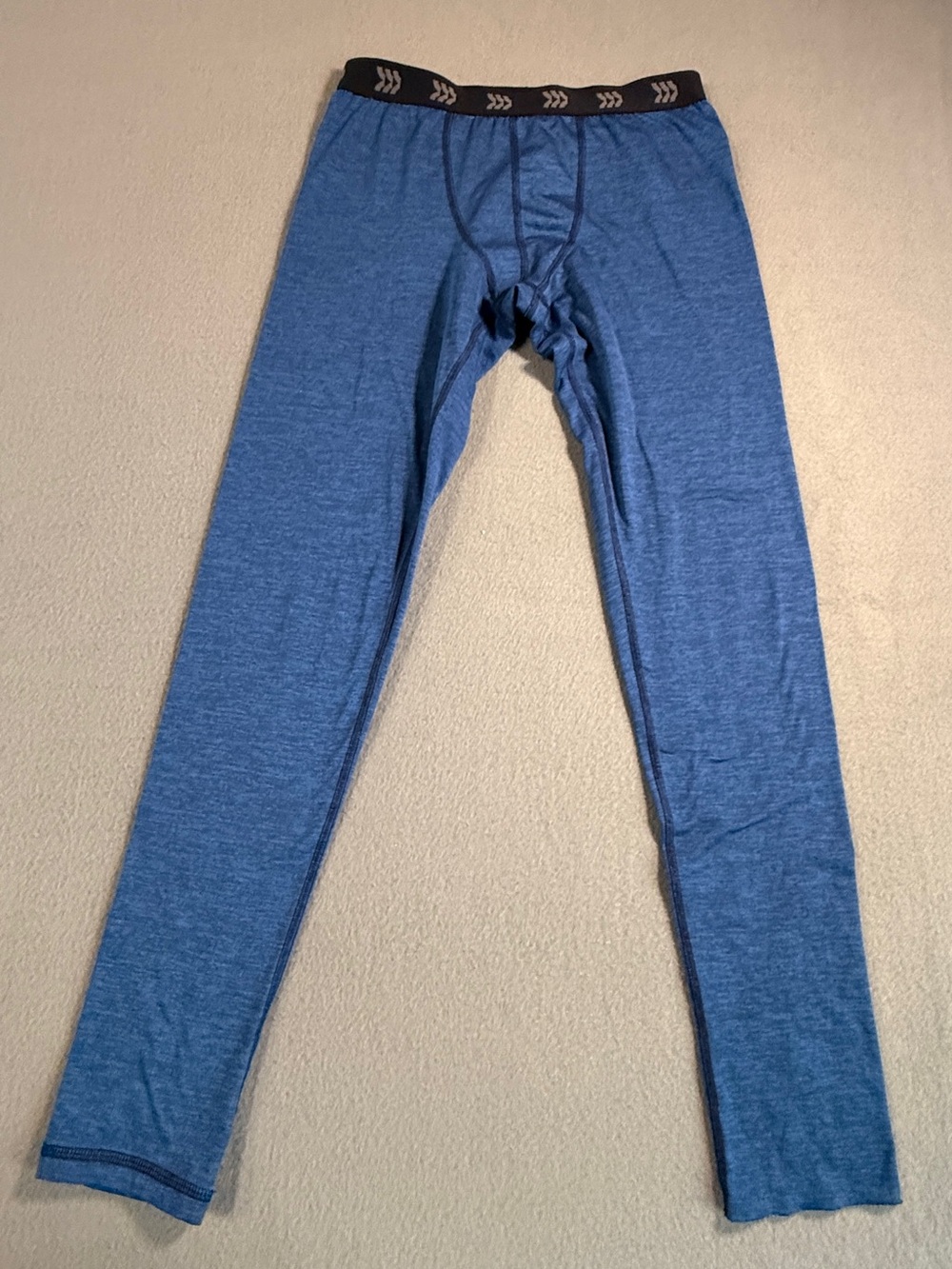 all in motion Blue Kids Thermal Leggings with Black Waistband